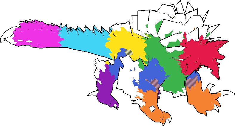 Monster hitzone diagram