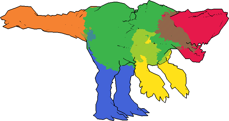 Monster hitzone diagram